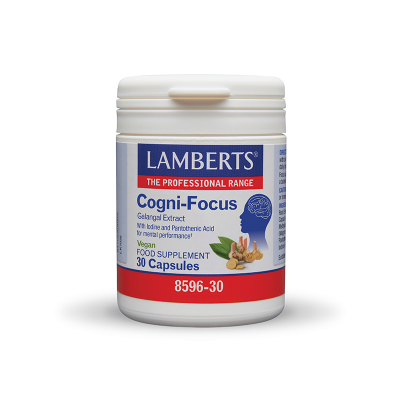 Lamberts Cogni-Focus Galangal Extract – 30 Φυτικές Κάψουλες για Ενίσχυση Μνήμης & Συγκέντρωσης
