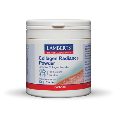 Lamberts Collagen Radiance Powder – 100g Υδρολυμένο Κολλαγόνο για Δέρμα που Λάμπει