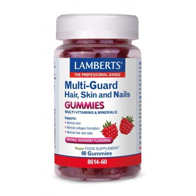 Lamberts Multi-Guard Hair, Skin & Nails Gummies - 60 Μασώμενα Ζελεδάκια
