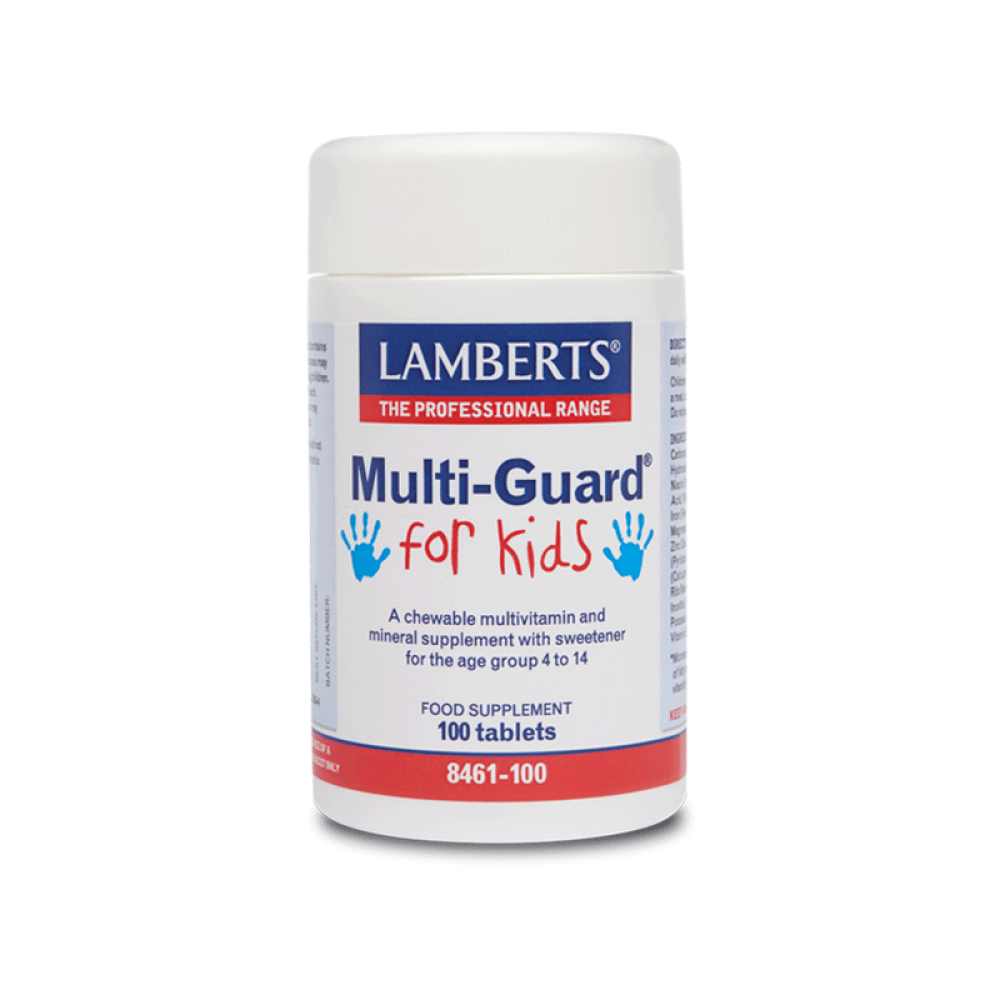 Lamberts Multi-Guard for Kids 30 Δισκία – Πλήρης Παιδική Πολυβιταμίνη για Ανάπτυξη, Ενέργεια & Άμυνα Συμπληρώματα διατροφής