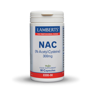 Lamberts NAC 300mg - Αντιοξειδωτική & Αποτοξινωτική Δράση με 90 Κάψουλες Συμπληρώματα διατροφής