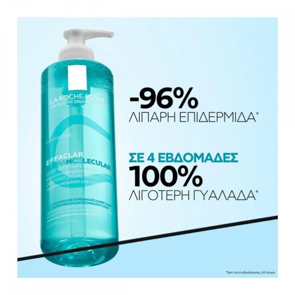 La Roche-Posay Effaclar Supramolecular Cleanser Gel 400ml – Καθαριστικό Gel Ακμή