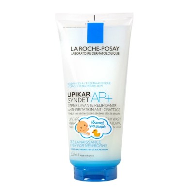 La Roche-Posay Lipikar Syndet AP+ 200ml – Υποαλλεργικό Καθαριστικό Gel για Ατοπικό & Ξηρό Δέρμα