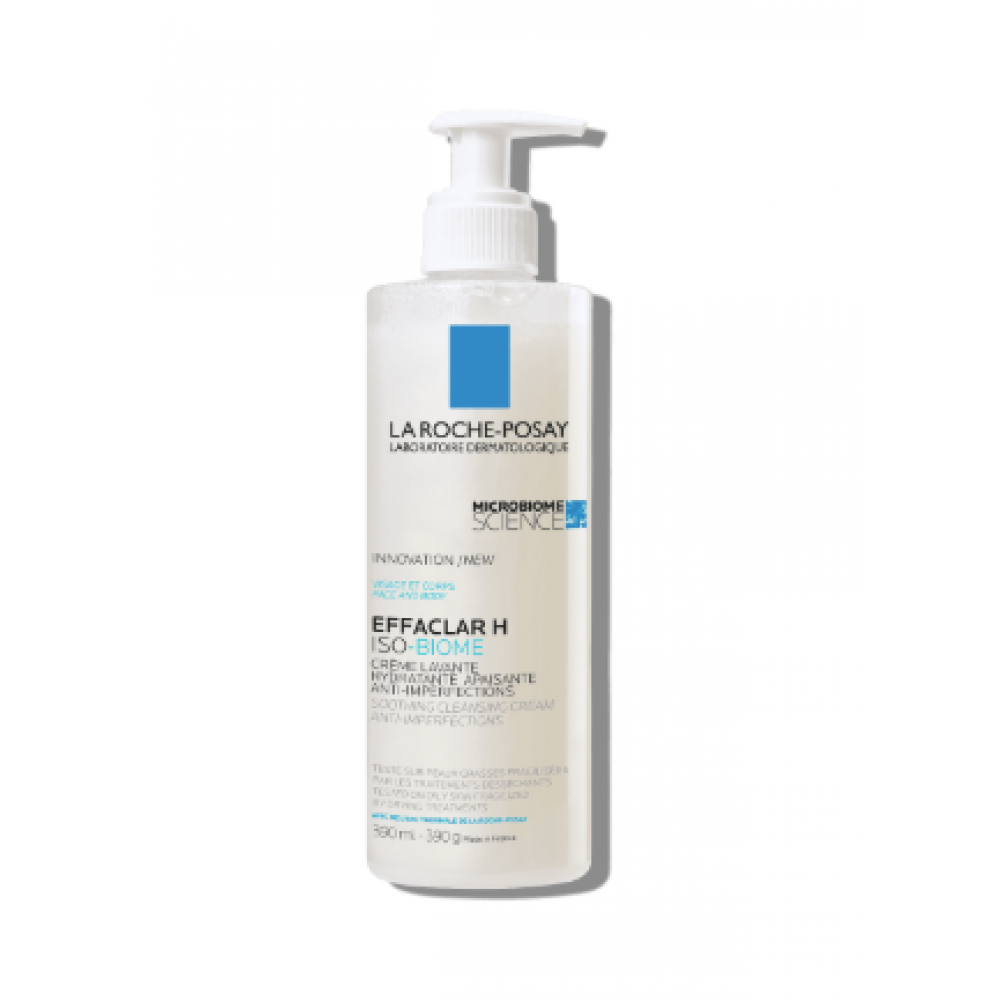 EFFACLAR H ISO-BIOME ΚΡΕΜΑ ΚΑΘΑΡΙΣΜΟΥ ΠΡΟΣΩΠΟΥ & ΣΩΜΑΤΟΣ 390ml  Καλλυντικά