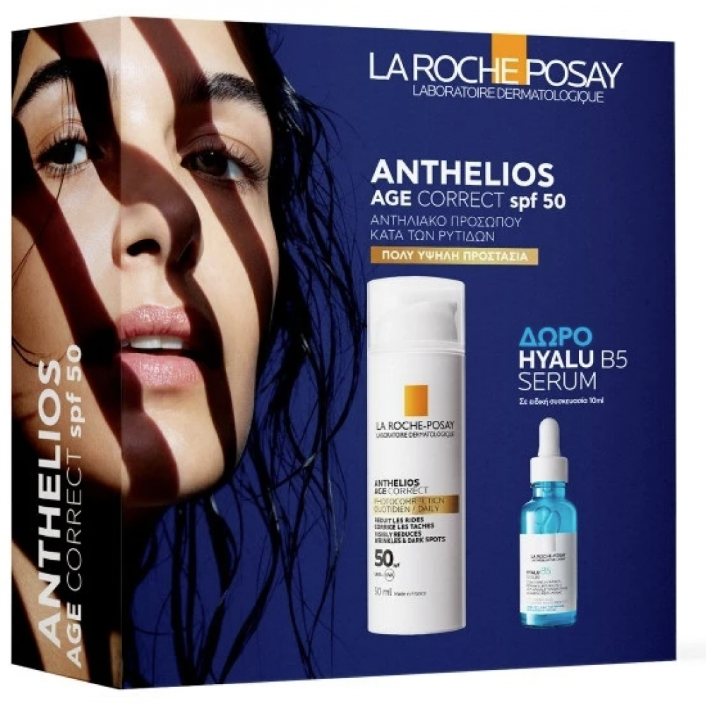 La Roche-Posay Promo Anthelios Age Correct SPF 50 – Αντηλιακό Προσώπου + ΔΩΡΟ Serum Hyalu B5 10ml Αντηλιακά