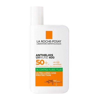  La Roche-Posay Anthelios UVMUNE 400 Oil Control SPF50+ 50ml – Αντηλιακή Κρέμα Προσώπου για Λιπαρό & Ευαίσθητο Δέρμα