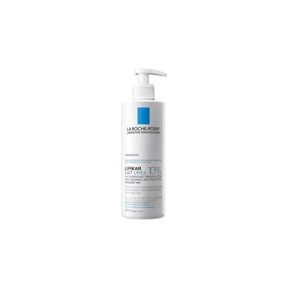 Lipikar Lait Urea 10% – Γαλάκτωμα Σώματος για Ξηρό & Τραχύ Δέρμα με Τριπλή Δράση 400ml Καλλυντικά