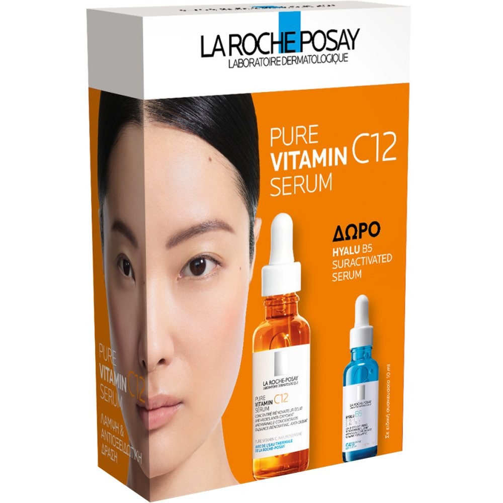 La Roche-Posay Promo Pure Vitamin C12 Serum 30ml & ΔΩΡΟ Hyalu B5 Serum 10ml: Το Απόλυτο Πρωτόκολλο Λάμψης & Αντιγήρανσης Αντιγήρανση και θρέψη 