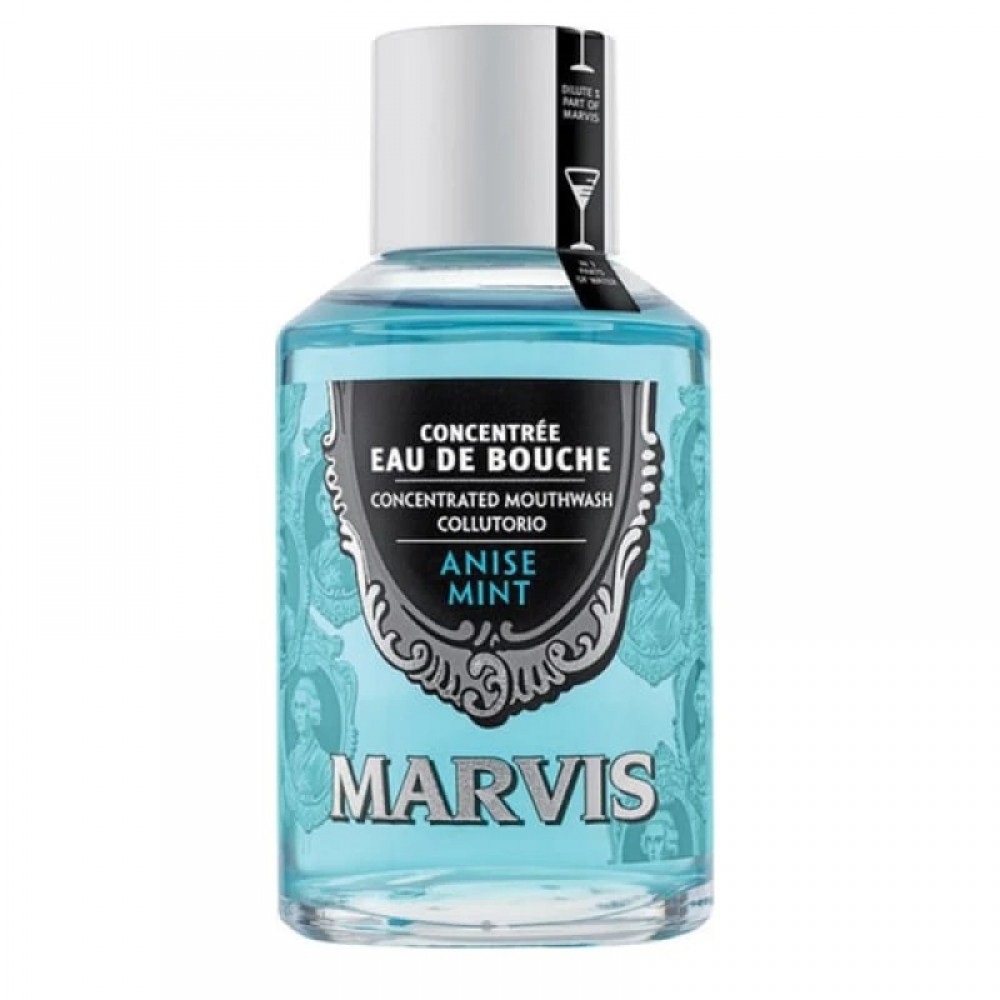 Marvis Συμπυκνωμένο Στοματικό Διάλυμα Anise Mint 120ml – Έντονη Φρεσκάδα με Άρωμα Γλυκάνισου & Μέντας Στοματική φροντίδα
