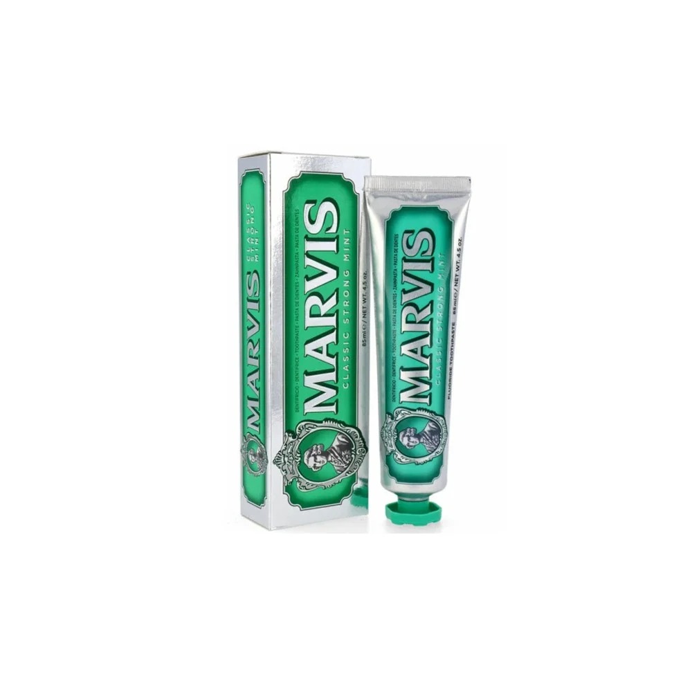 Marvis Classic Strong Mint Οδοντόκρεμα 25ml – Κλασική Δύναμη Μέντας σε Travel Μέγεθος Στοματική φροντίδα