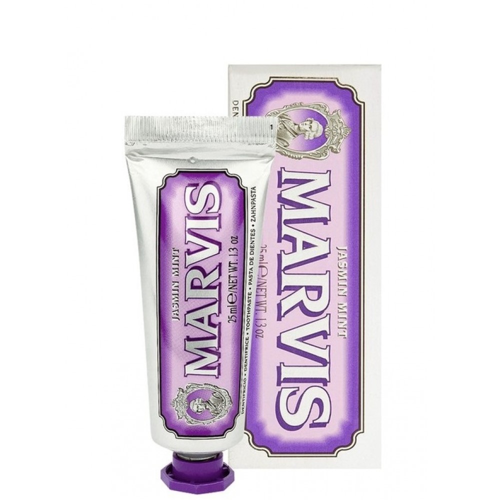 Marvis Jasmin Mint Οδοντόκρεμα 25ml – Δροσερή Αναπνοή με Άρωμα Γιασεμιού Στοματική φροντίδα