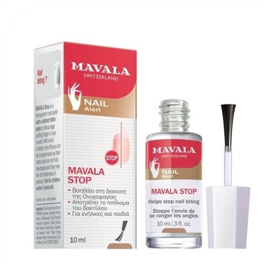 Mavala Stop 10ml – Ειδικό Βερνίκι για την Αντιμετώπιση της Ονυχοφαγίας & του Πιπιλίσματος Δαχτύλων Περιποίηση Άκρων 