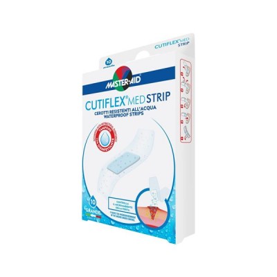 Master Aid Cutiflex Strip – Αδιάβροχο & Διαφανές Επίθεμα 78×26 mm | 10 Τεμάχια