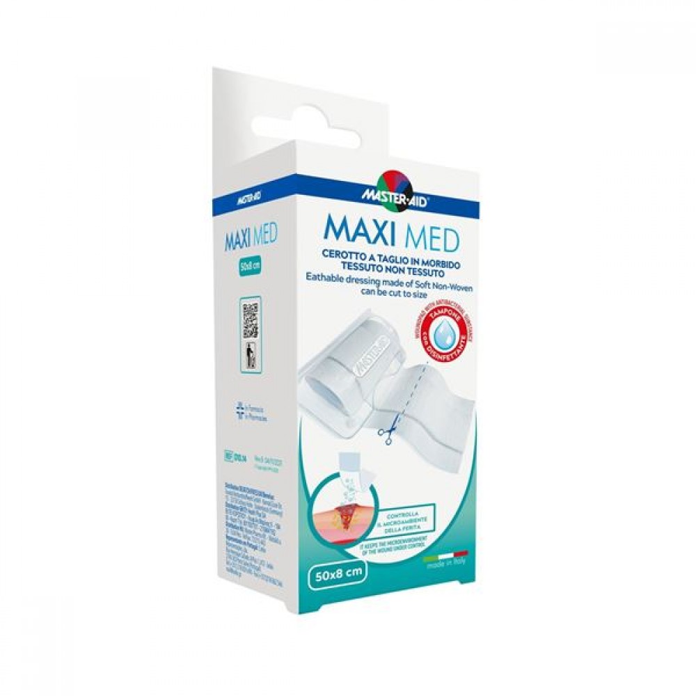 MASTER AID MAXI MED (Μέτρου - Λευκό) Maxi Med - 50x8cm. Πρώτες Βοήθειες