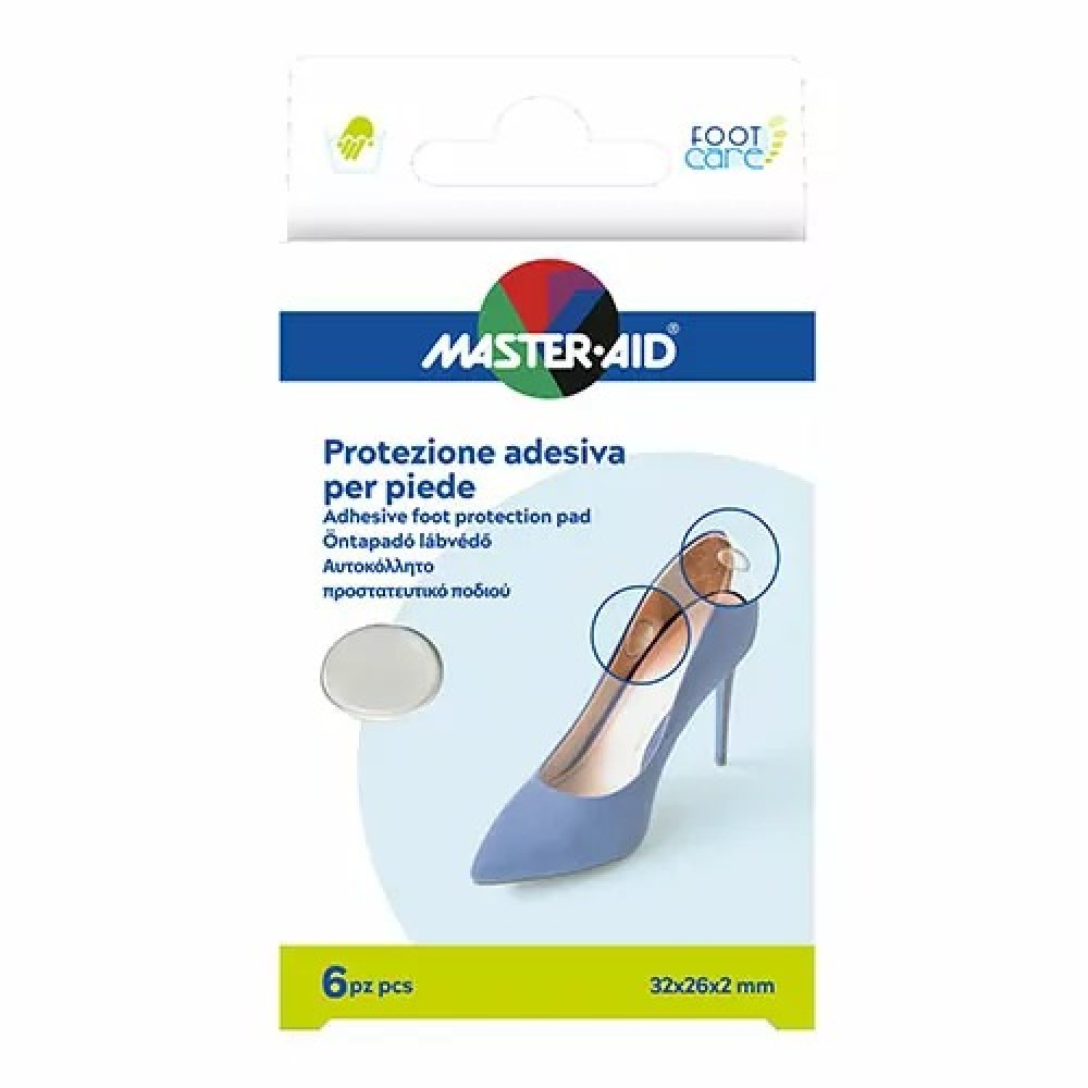 Master AId Αυτοκόλλητο προστατευτικό επίθεμα ποδιού 6τμχ Ορθοπεδικά