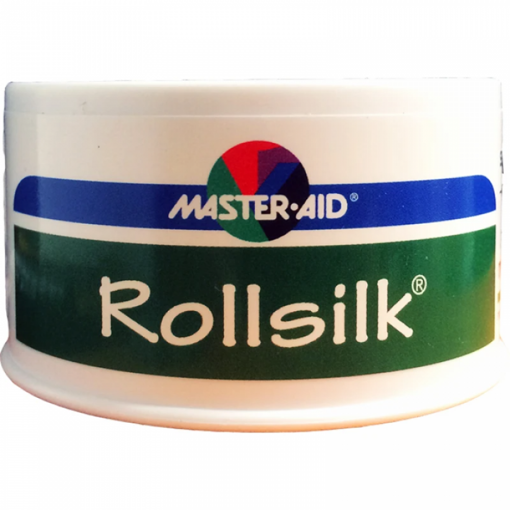 Master Aid Rollsilk Μεταξωτή Επιδεσμική Ταινία 2.5cm x 5m Πρώτες Βοήθειες