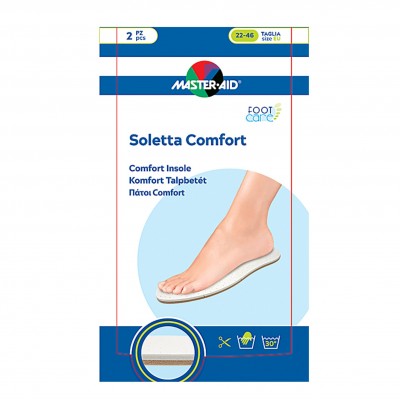 Master Aid Comfort Insole Πάτοι Διπλής Επίστρωσης Απορρόφησης Κραδασμών One Size (No 22-46)