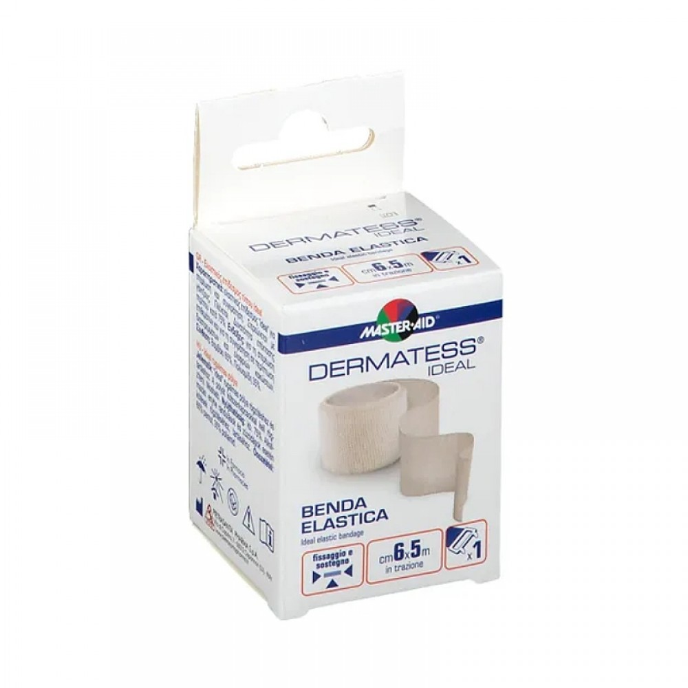 Master Aid Dermatess Ideal Elastic Bandage 6cm x 5m 1 Τεμάχιο Πρώτες Βοήθειες