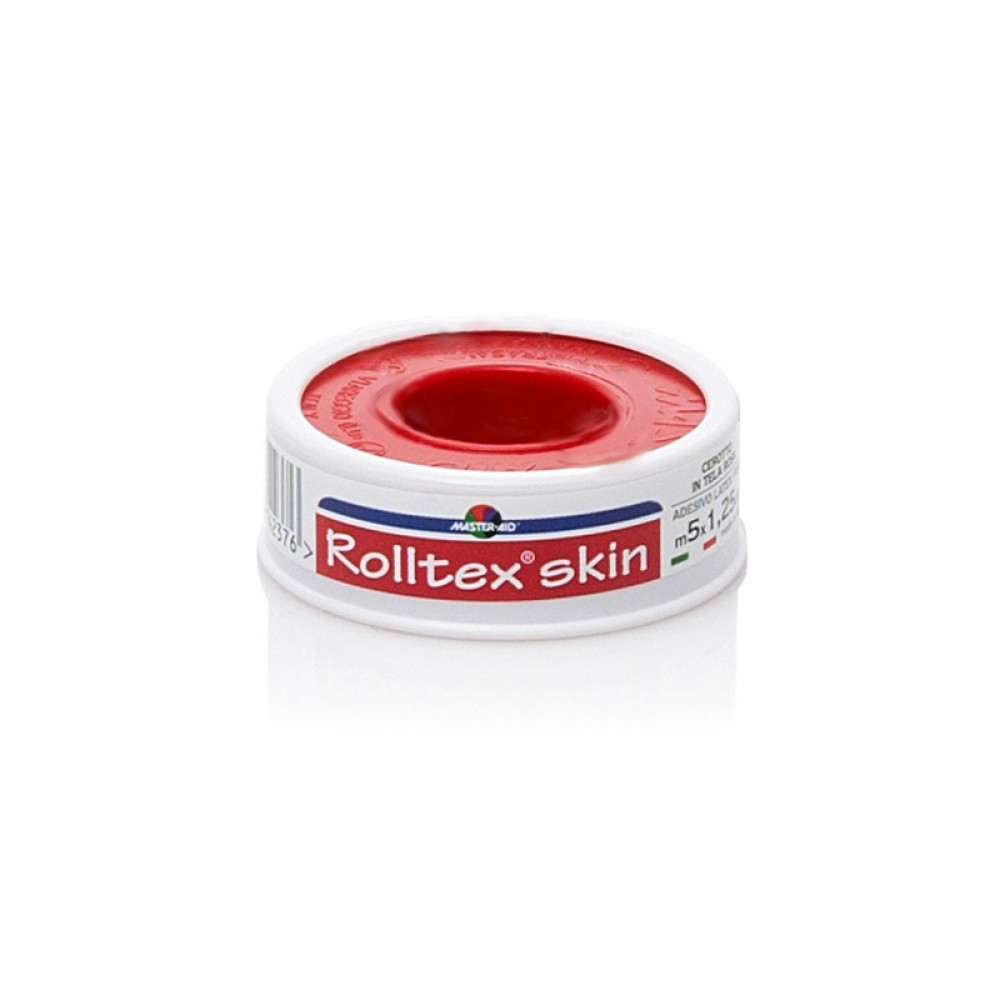 Master Aid Rolltex Skin (5m x 1,25cm) - Ρολό Ύφασμα Καφέ, 1τμχ. Πρώτες Βοήθειες