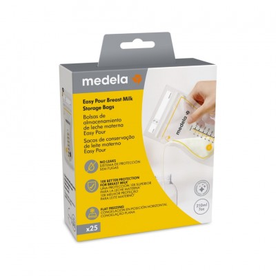 Medela Easy Pour Σακουλάκια Φύλαξης Μητρικού Γάλακτος – 50 Τεμάχια, BPA-Free, Αντιδιαρροϊκά