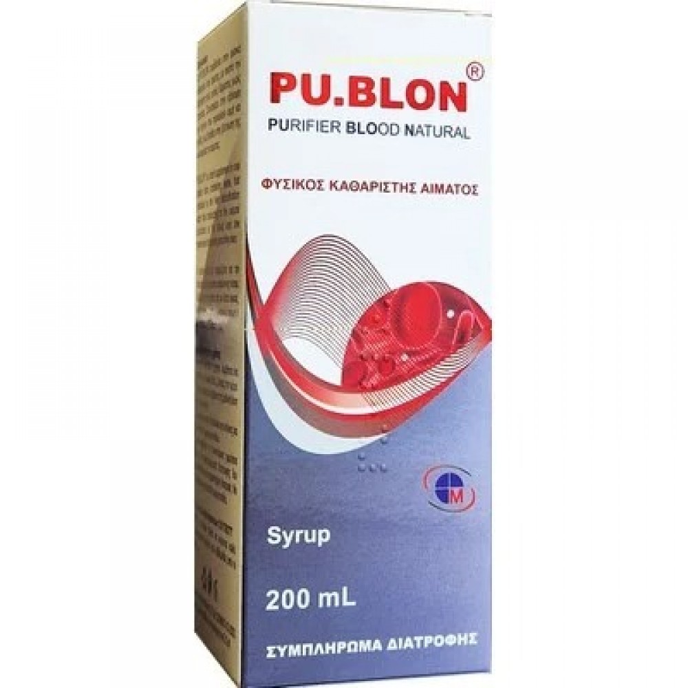 Pu.Blon Syrup – Φυσικός Αποτοξινωτής & Καθαριστής Αίματος από τη MEDICHROM Συμπληρώματα διατροφής