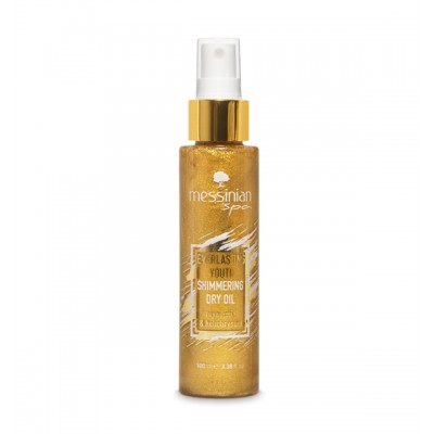Messinian Spa Shimmering Dry Oil Βασιλικός Πολτός & Ελίχρυσος – Θρέψη & Λάμψη σε Κάθε Σταγόνα