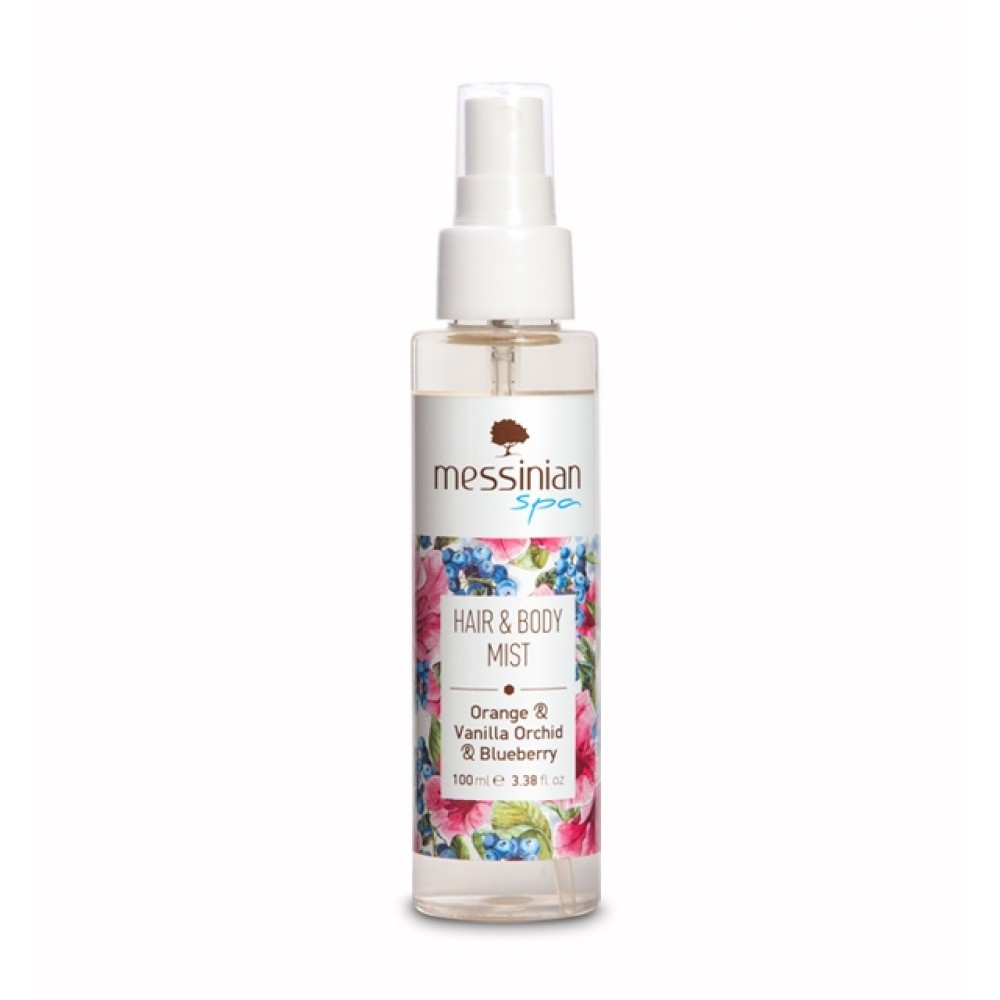 Messinian Spa Hair & Body Mist - Πορτοκαλι, Βανίλια Ορχιδέα & μυρτιλο - 100ml Καλλυντικά