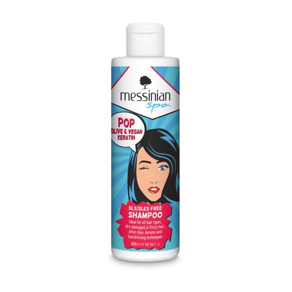 Messinian Spa POP Olive & Vegan Keratin - ΣΑΜΠΟΥΑΝ - 300ml Φροντίδα μαλλιών