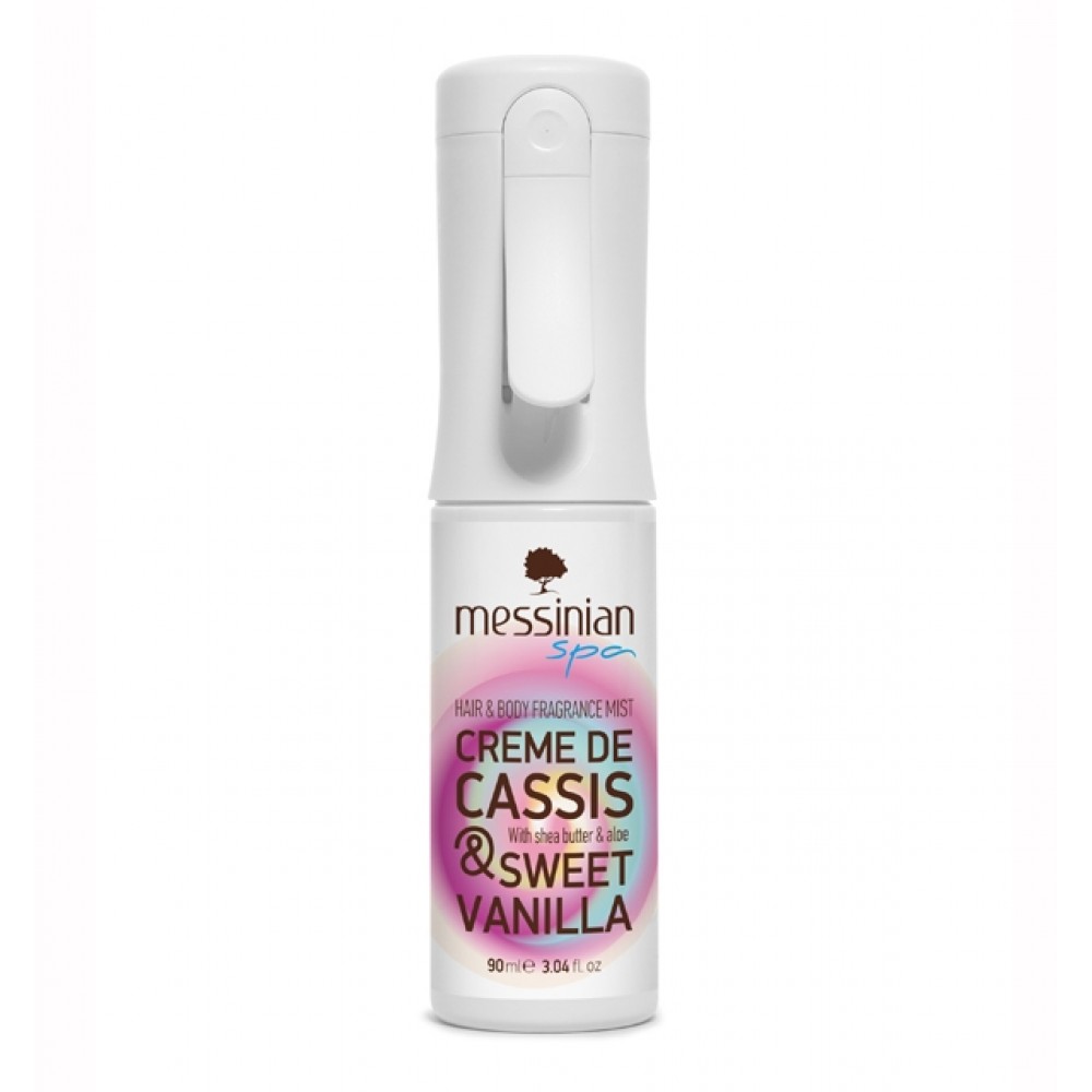 Messinian Spa CREME DE CASSIS & SWEET VANILLA - HAIR & BODY FRAGRANCE MIST 90ml Καλλυντικά
