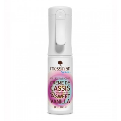 Messinian Spa Creme de Cassis & Sweet Vanilla – Αρωματικό Mist για Μαλλιά & Σώμα με Φρουτώδη Πολυτέλεια