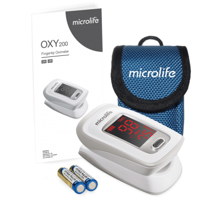 Microlife OXY 200 – Παλμικό Οξύμετρο Δακτύλου για Μέτρηση Οξυγόνου & Καρδιακών Παλμών