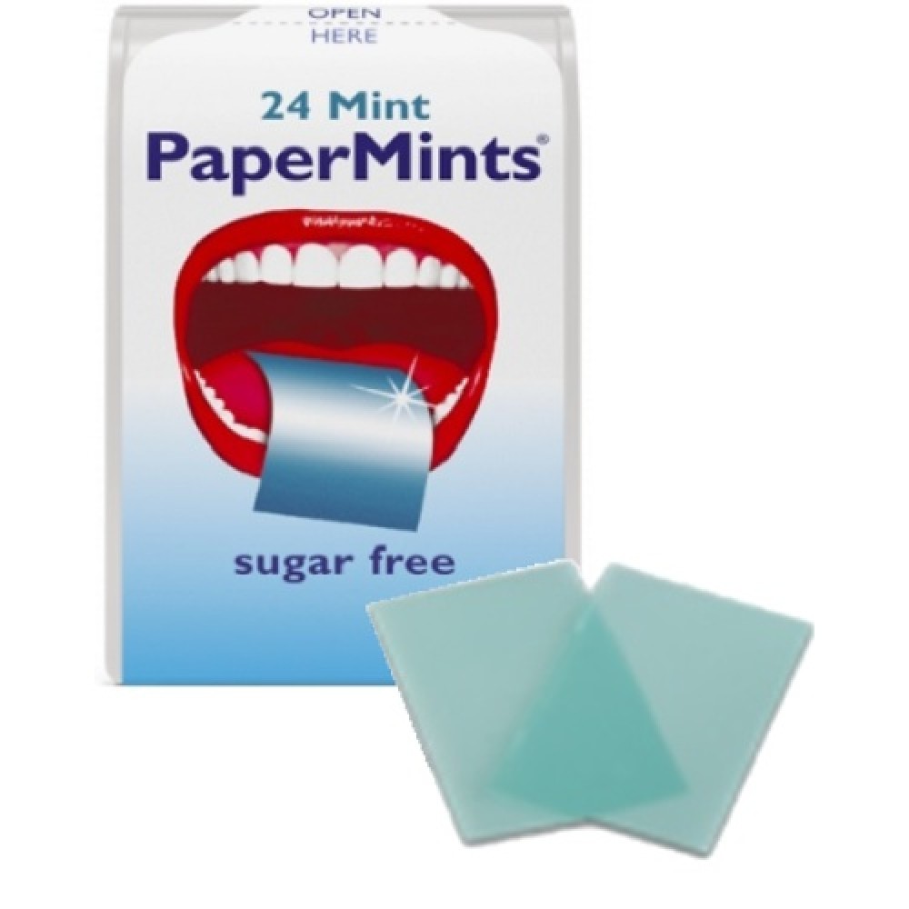 Papermints Cool Caps Φύλλα Μέντας για Δροσερή Αναπνοή, 24Strips Στοματική φροντίδα