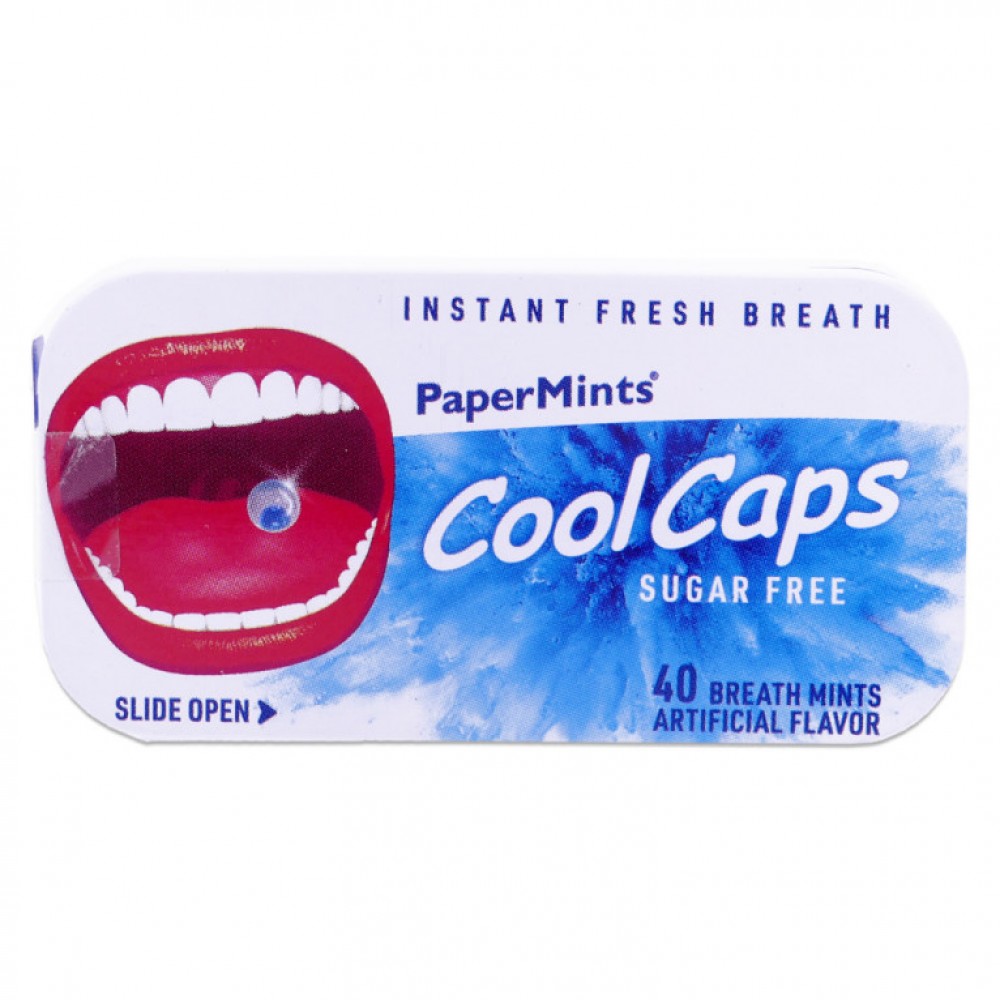Papermint’s CoolCaps Καραμέλες Δροσερής Αναπνοής 40τμχ Στοματική φροντίδα