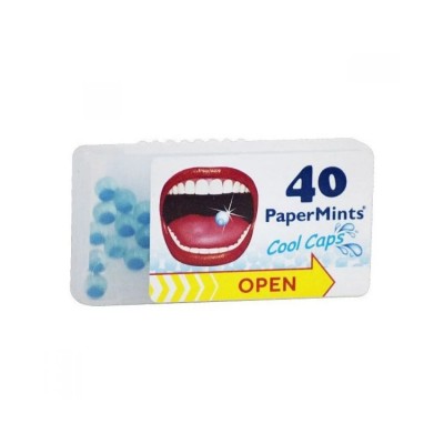 PAPERMINTS Δροσιστικές Παστίλιες Μέντας – Άμεση Φρεσκάδα Αναπνοής, 40caps