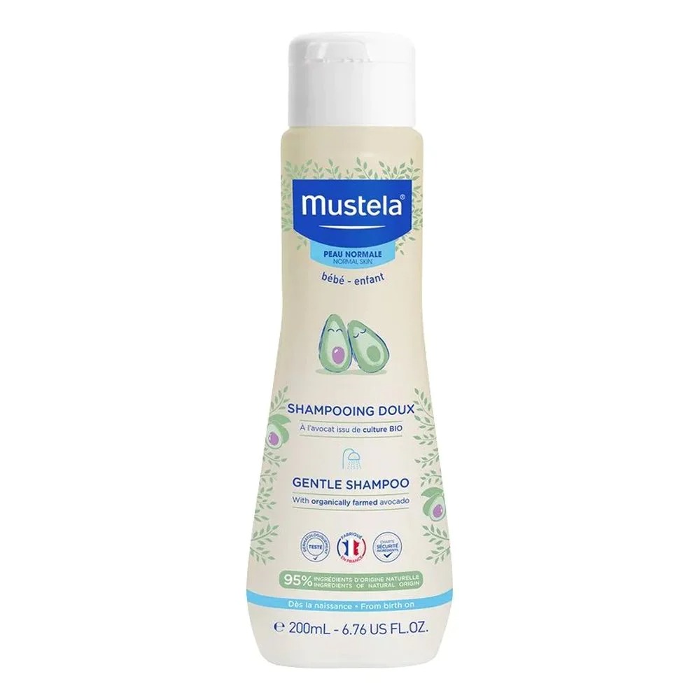 Gentle Shampoo Mustela 200ml Απαλό Σαμπουάν με Βιολογικό Αβοκάντο Φροντίδα μωρού