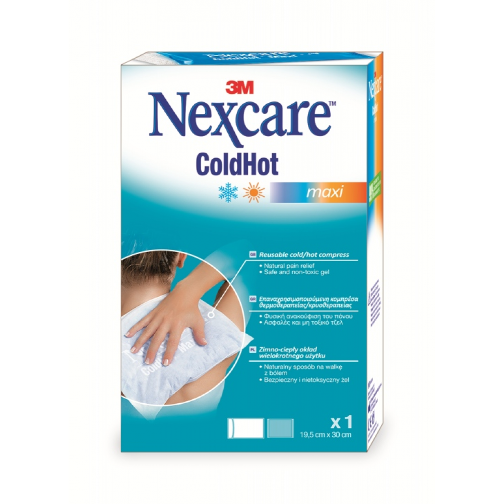 3M Nexcare ColdHot Maxi 20x30cm – Φυσική Ανακούφιση με Ζεστό ή Κρύο Παγοκύστες και Spray