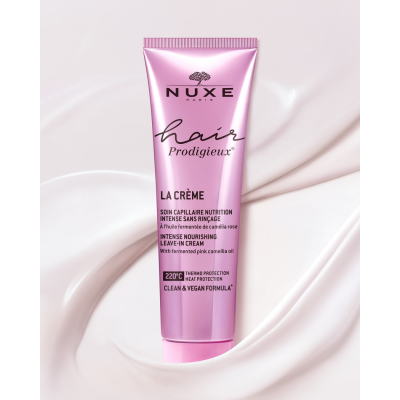 Nuxe Hair Prodigieux Leave-In Cream 100ml | Κρέμα Μαλλιών Χωρίς Ξέβγαλμα με Έλαιο Ροζ Καμέλιας για Απόλυτη Λάμψη & Θρέψη