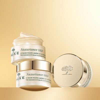 Nuxe Nuxuriance Gold Radiance Eye Balm 15ml – Αντιγηραντικό Balm Ματιών για Λάμψη, Σύσφιξη & Θρέψη