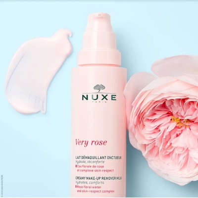 Nuxe Very Rose Γαλάκτωμα Ντεμακιγιάζ 200ml – Καθαρισμός & Ενυδάτωση με Βελούδινη Υφή