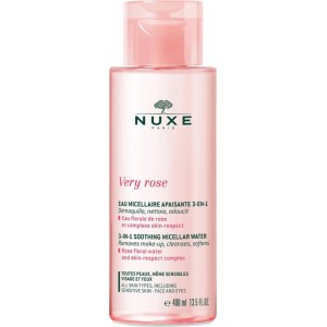 Nuxe Very Rose 3-in-1 Micellar Water 400ml – Απαλός Καθαρισμός, Ντεμακιγιάζ & Καταπράυνση με Ροδόνερο Καλλυντικά
