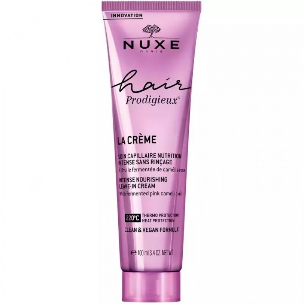 Nuxe Hair Prodigieux Leave-In Cream 100ml | Κρέμα Μαλλιών Χωρίς Ξέβγαλμα με Έλαιο Ροζ Καμέλιας για Απόλυτη Λάμψη & Θρέψη Φροντίδα μαλλιών
