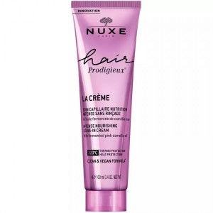 Nuxe Hair Prodigieux Leave-In Cream 100ml | Κρέμα Μαλλιών Χωρίς Ξέβγαλμα με Έλαιο Ροζ Καμέλιας για Απόλυτη Λάμψη & Θρέψη Φροντίδα μαλλιών