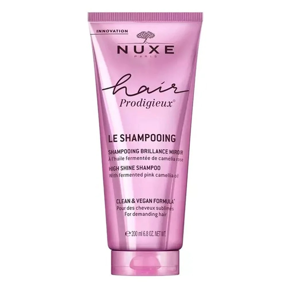 Nuxe Hair Prodigieux Σαμπουάν Λάμψης με Ροζ Καμέλια 200ml – Φυσική Λάμψη & Επανόρθωση για Κανονικά έως Ξηρά Μαλλιά Φροντίδα μαλλιών