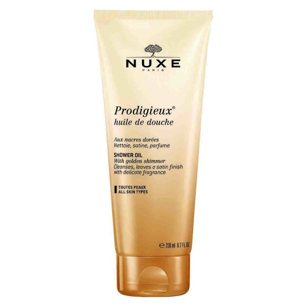 Nuxe Prodigieux Huile de Douche 200ml – Λαδάκι Ντους με Μεταξένια Υφή & Χρυσαφένια Λάμψη Καλλυντικά