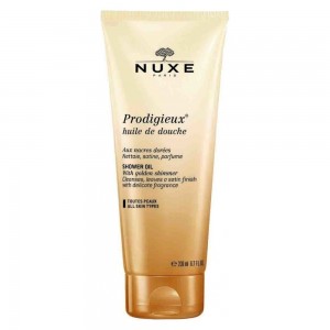 Nuxe Prodigieux Huile de Douche 200ml – Λαδάκι Ντους με Μεταξένια Υφή & Χρυσαφένια Λάμψη Καλλυντικά