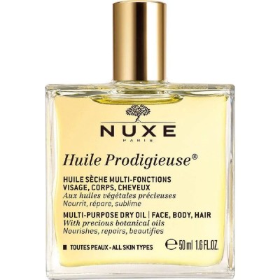 Nuxe Huile Prodigieuse Ξηρό Λάδι 50ml | Ενυδάτωση & Λάμψη για Όλο το Σώμα με Φυσικά Έλαια