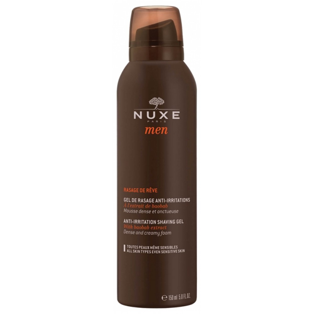Nuxe Men Rasage De Rêve Τζελ Ξυρίσματος 150ml – Αντιερεθιστικό Τζελ για Άνετο & Ακριβές Ξύρισμα Καλλυντικά
