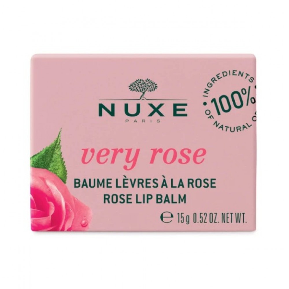 Nuxe Very Rose Lip Balm – Ενυδατικό Βάλσαμο Χειλιών με Ροδέλαιο 15g Καλλυντικά