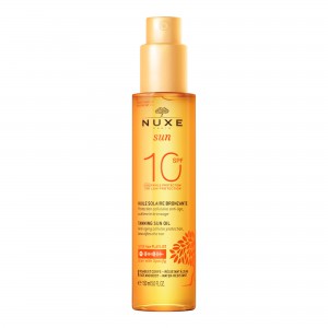 NUXE Sun Tanning Oil SPF 10 150ml - Έλαιο Ενίσχυσης Μαυρίσματος & Σατινέ Προστασίας Αντηλιακά