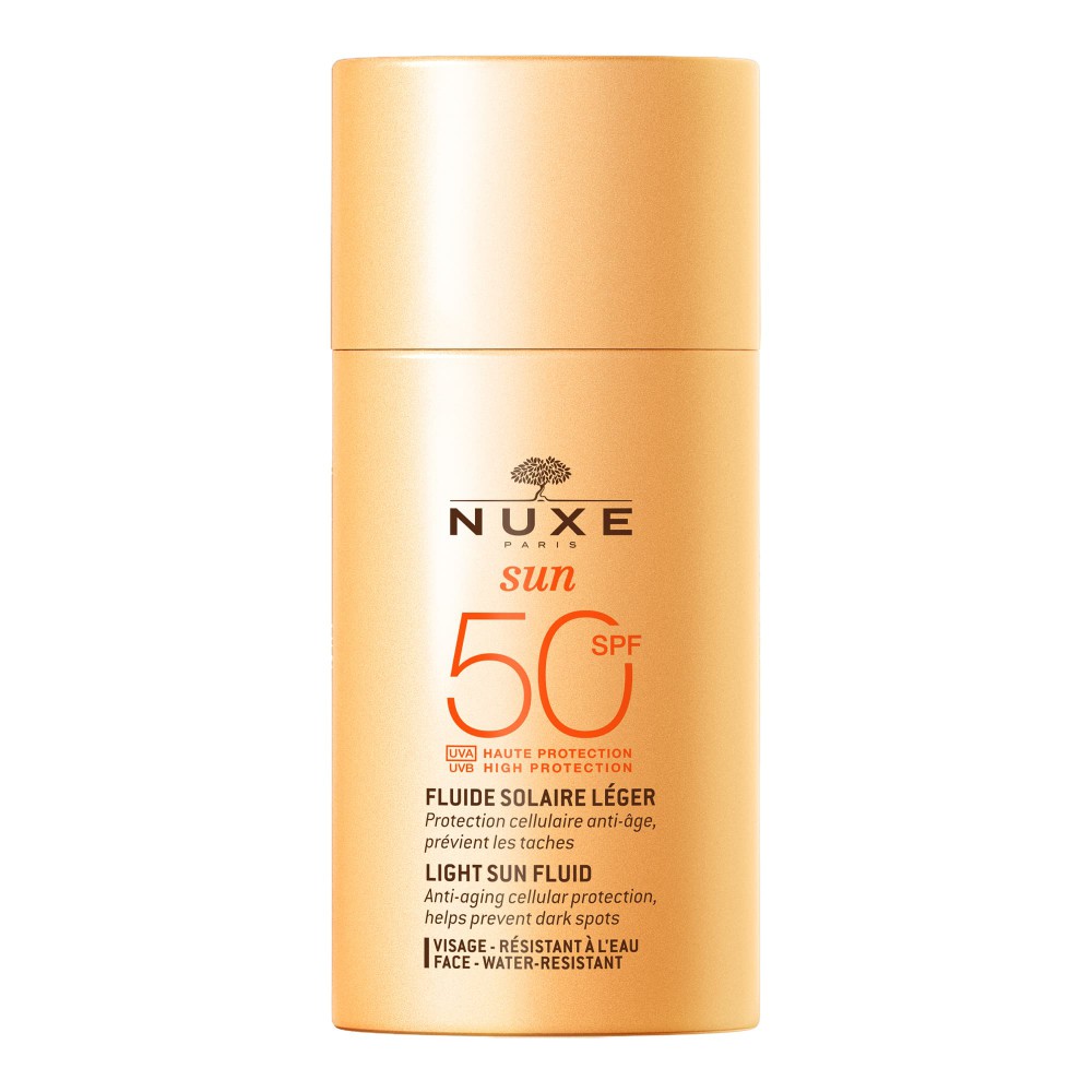 NUXE Sun Light Fluid SPF 50 50ml - Λεπτόρρευστο Αντηλιακό Προσώπου για Ματ Αποτέλεσμα & Αντιγήρανση Αντηλιακά